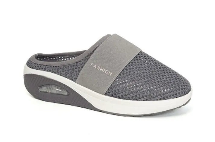 dark gray airglide sneakers slip ons